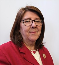 The profile card picture of Cllr Carol Thirkill